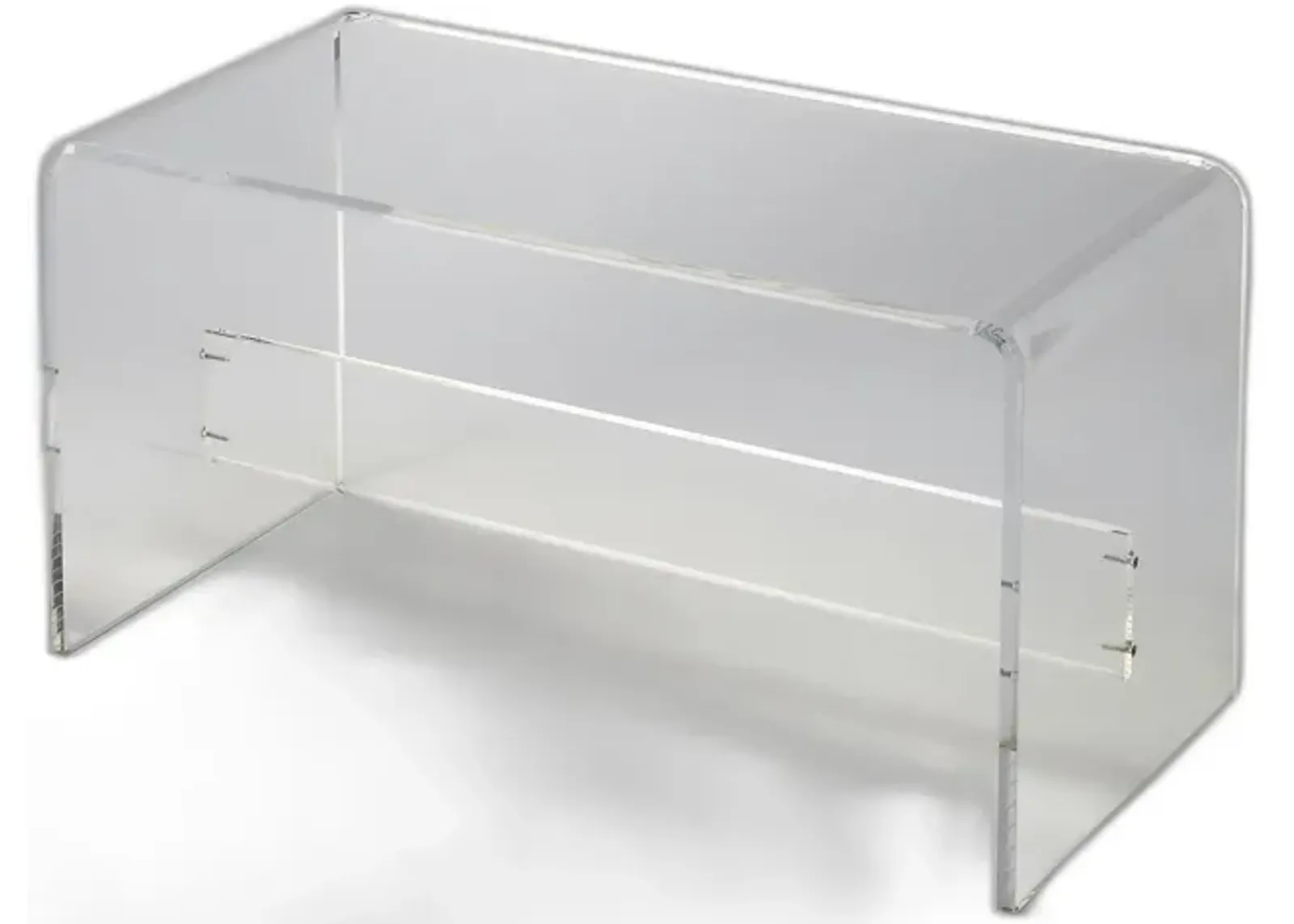 Modern Chic Acrylic Bench - Clear