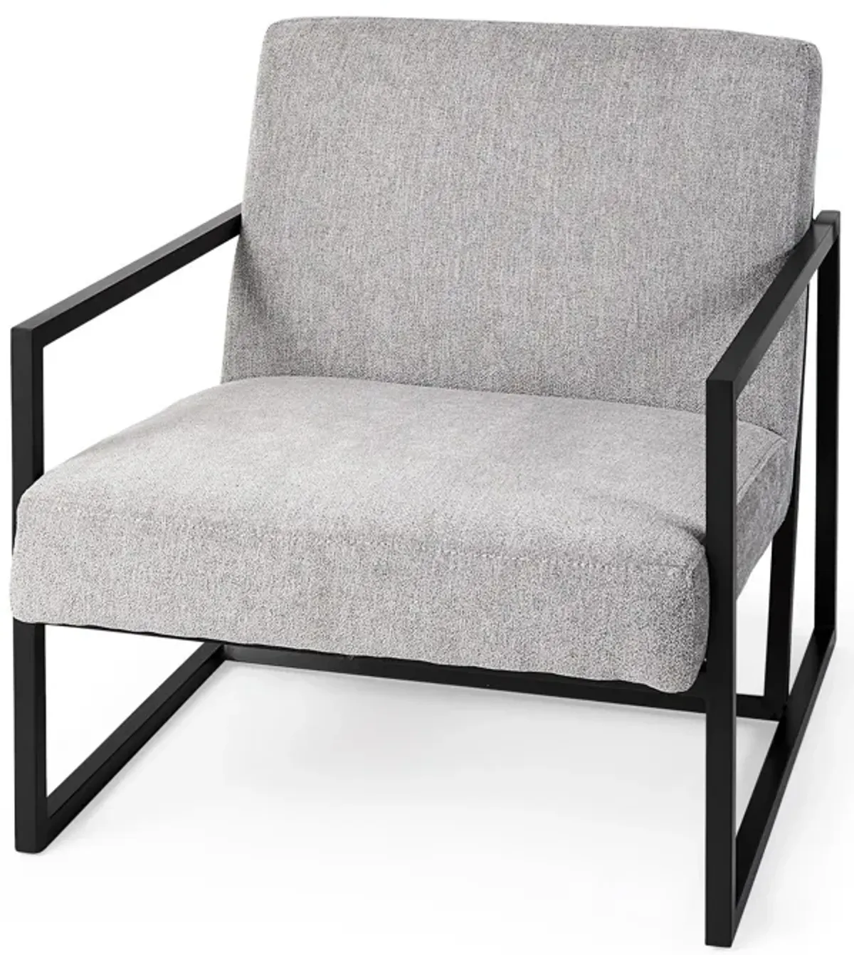 Geo Modern Accent Or Side Chair - Gray / Black