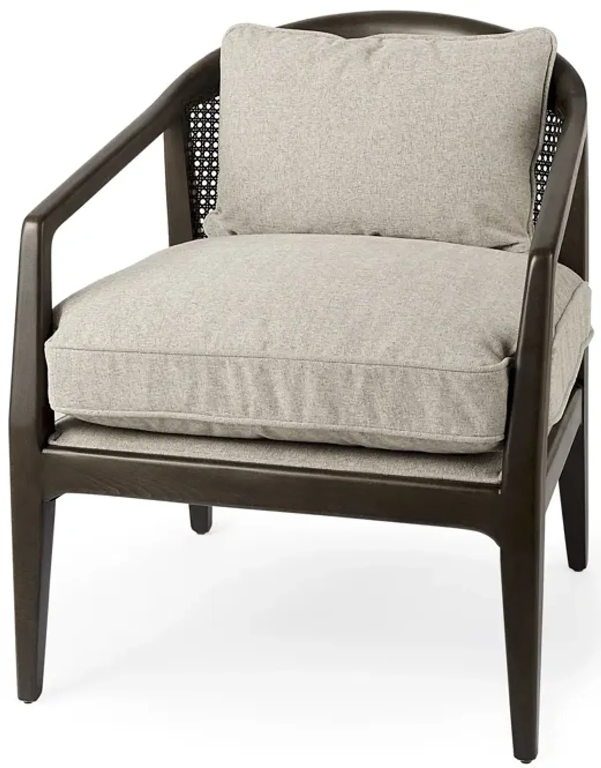 Fusion Cane Back Arm Chair - Dark