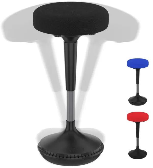 Tall Swivel Active Balance Chair - Black