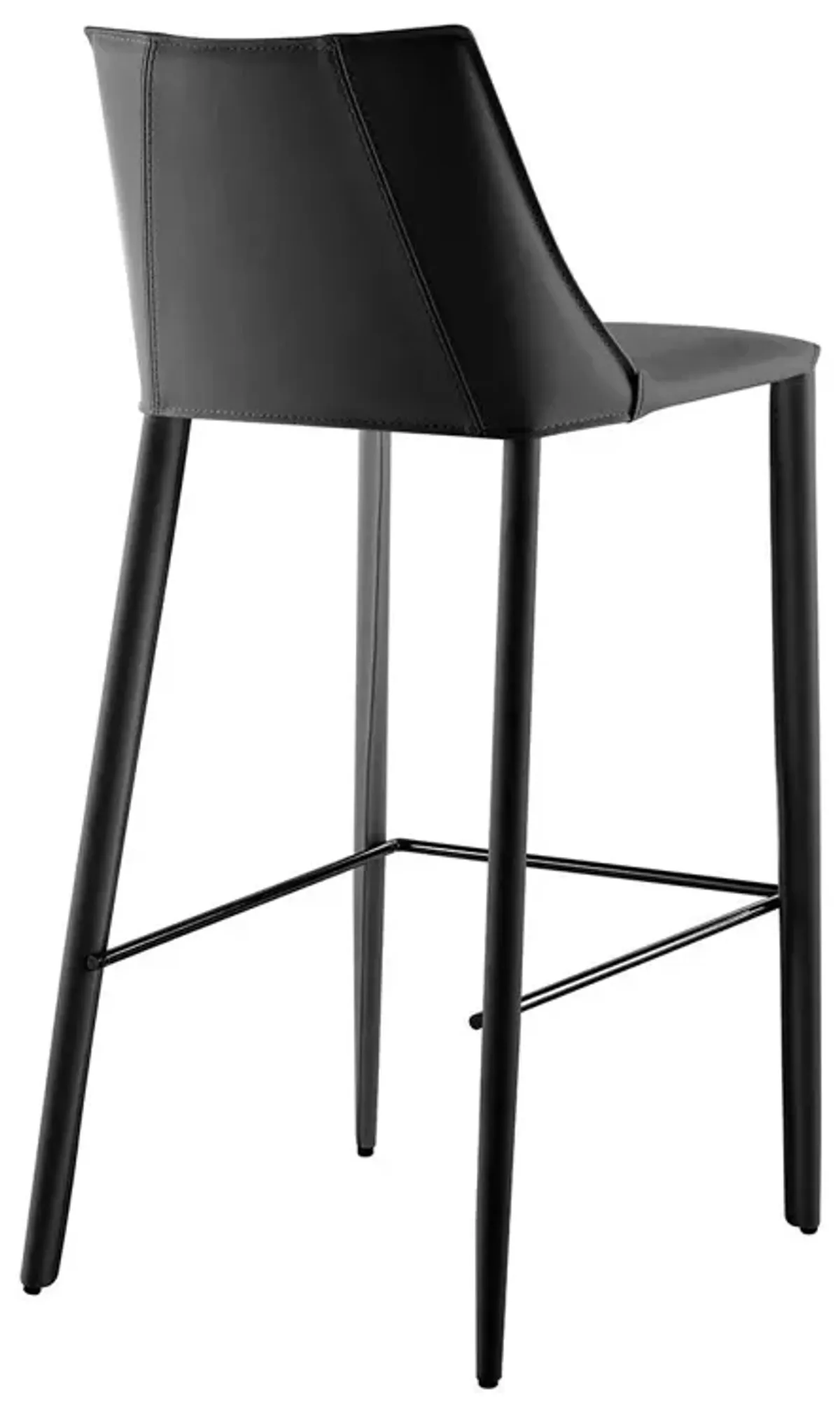 Steel Low Back Bar Height Bar Chair - Black