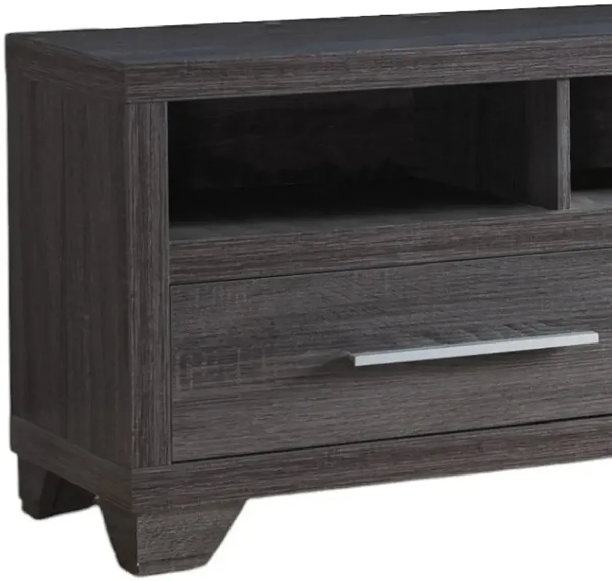 Cabinet Enclosed Storage TV Stand - Gray