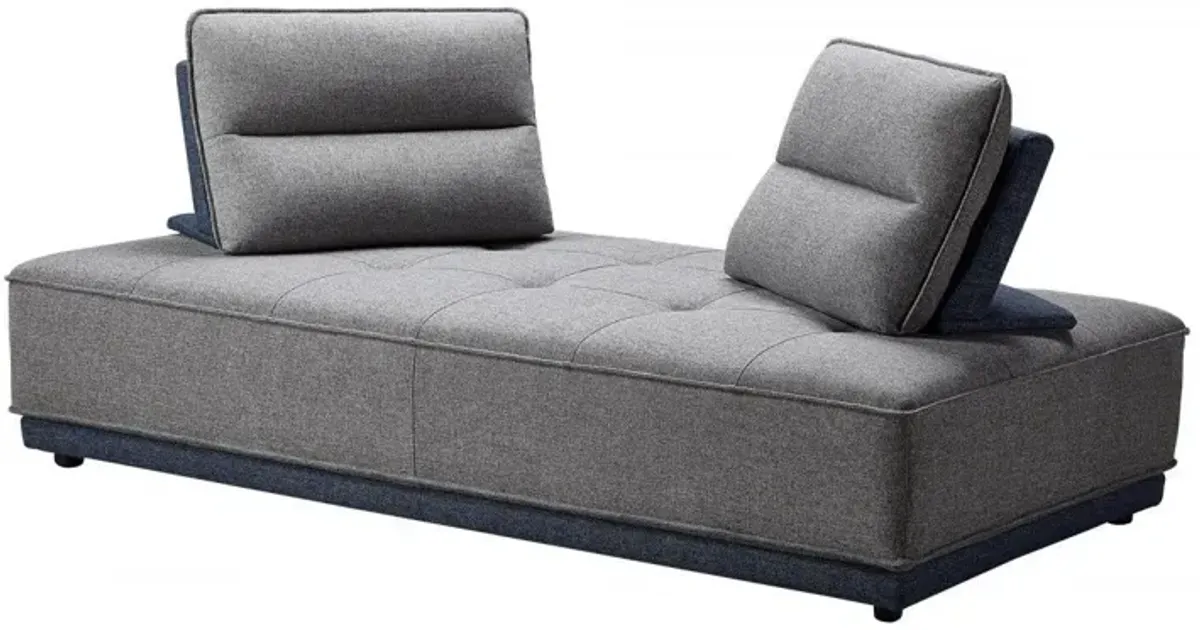 Ultimate Lounger Modular Sectional Sofa - Blue / Gray