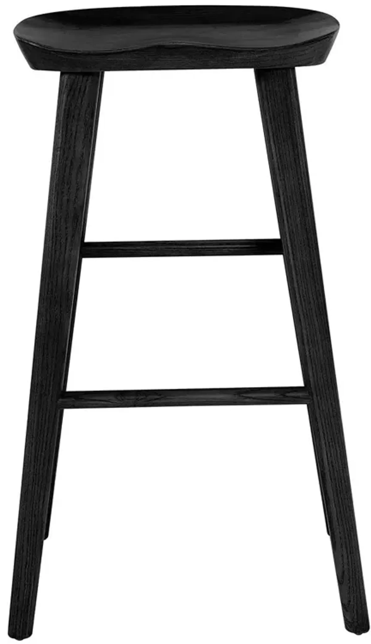 Backless Bar Height Bar Chair - Black