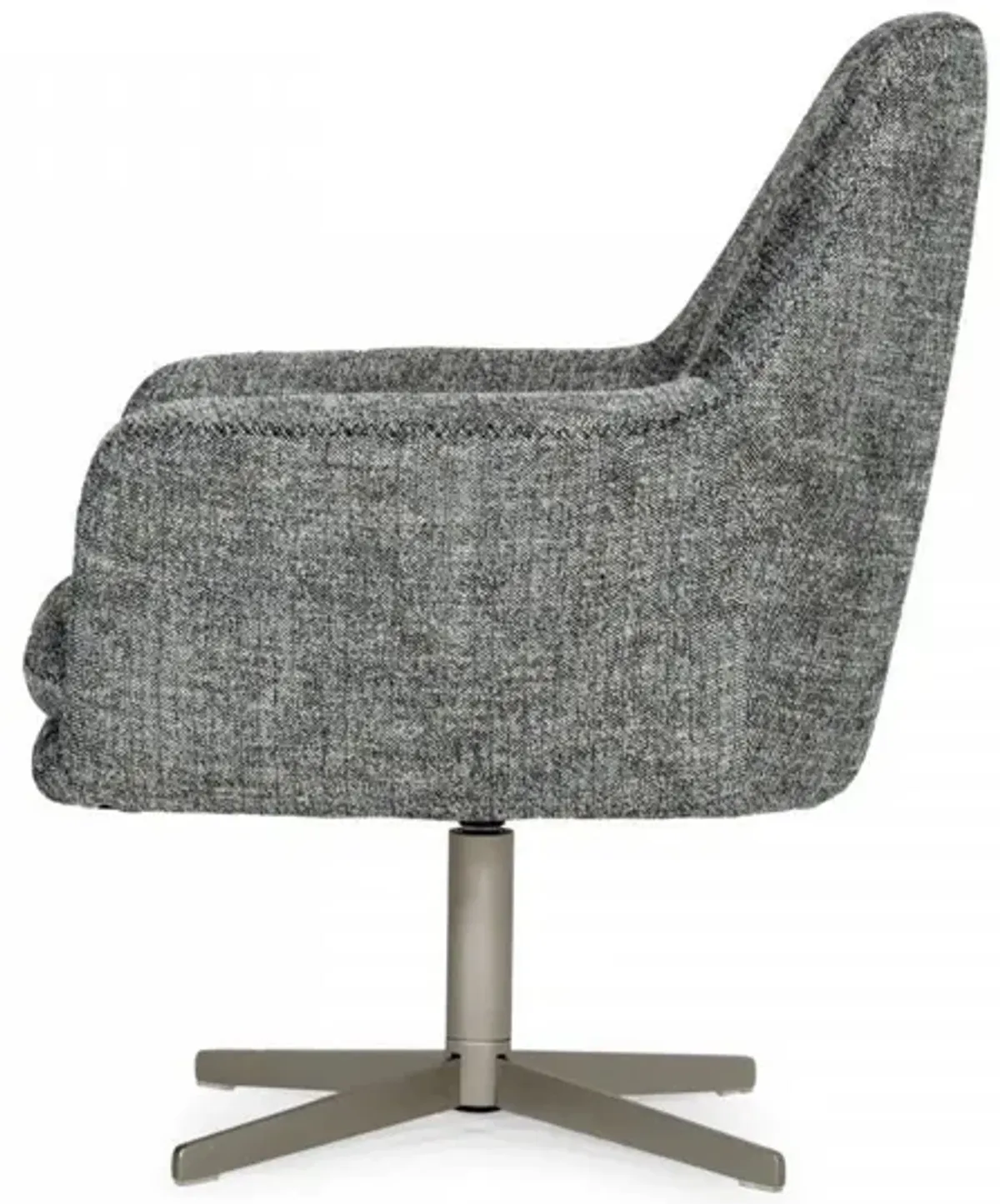 Industrial Chair With Metal Swivel - Dark Gray