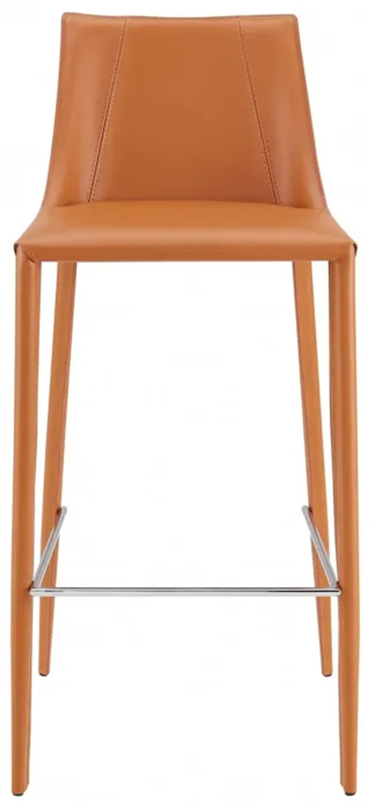 Steel Low Back Bar Height Bar Chair - Terra Cotta