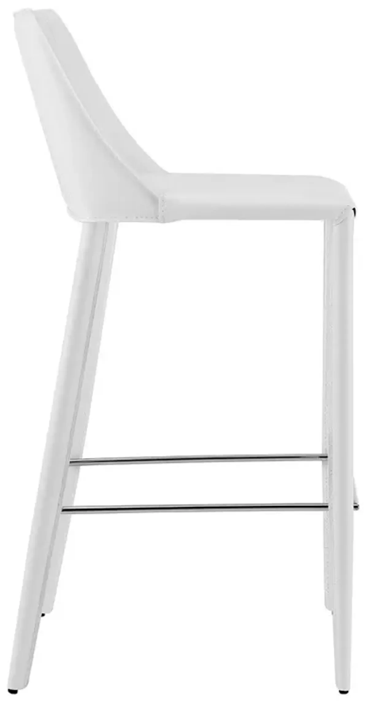 Steel Low Back Bar Height Bar Chair - White