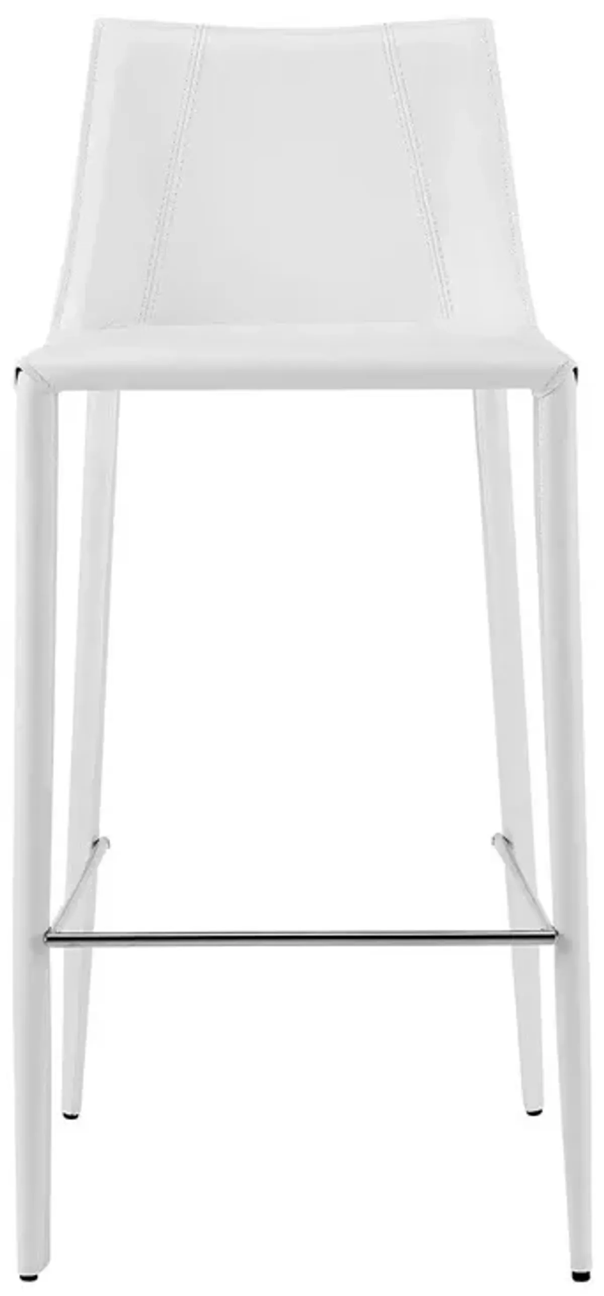 Steel Low Back Bar Height Bar Chair - White