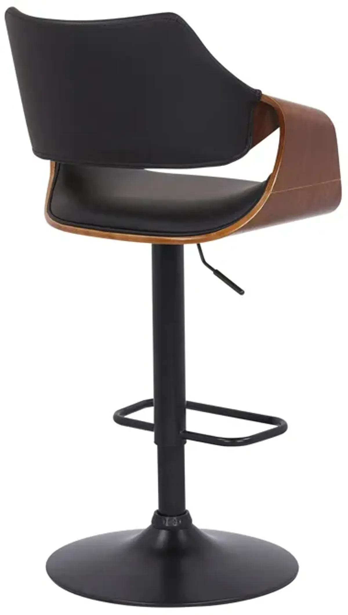 45" Swivel Adjustable Height Bar Chair - Black