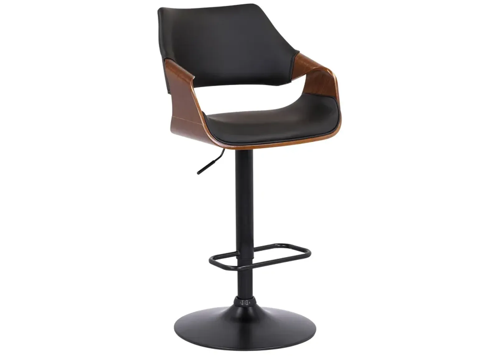 45" Swivel Adjustable Height Bar Chair - Black