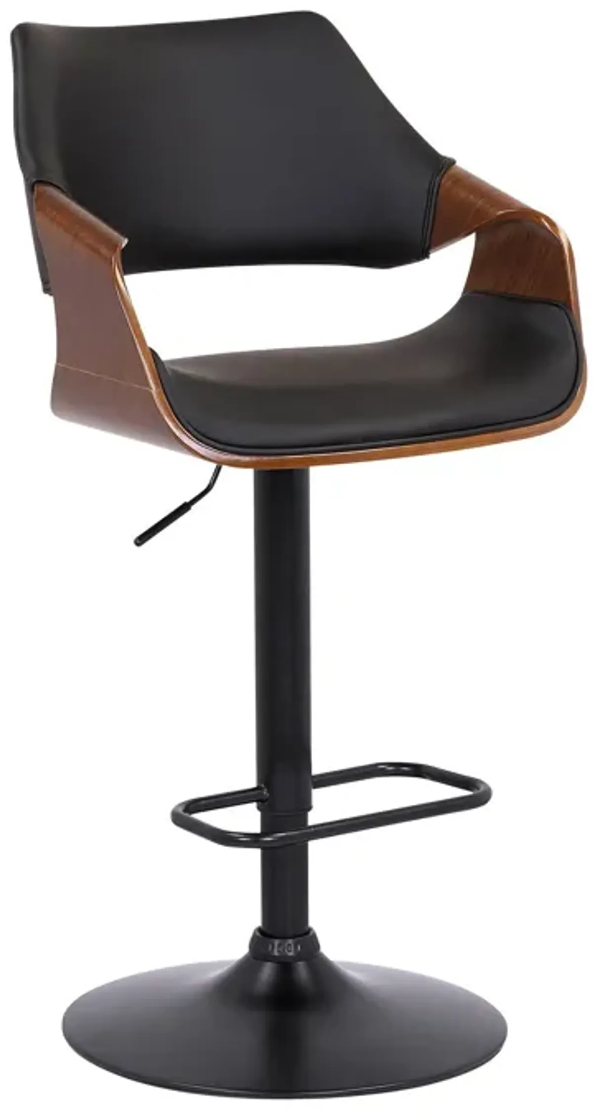 45" Swivel Adjustable Height Bar Chair - Black