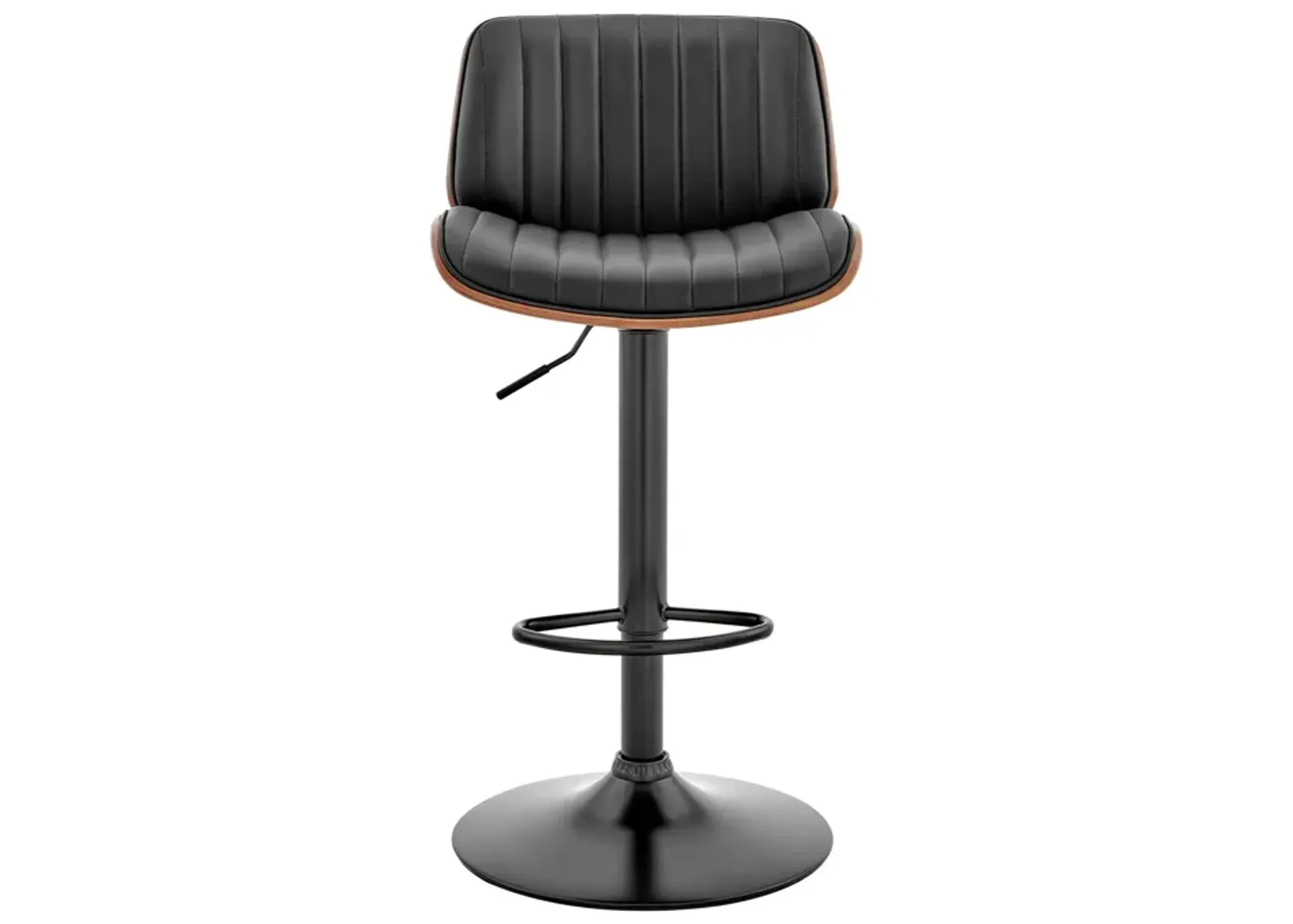 43" Swivel Adjustable Height Bar Chair - Black