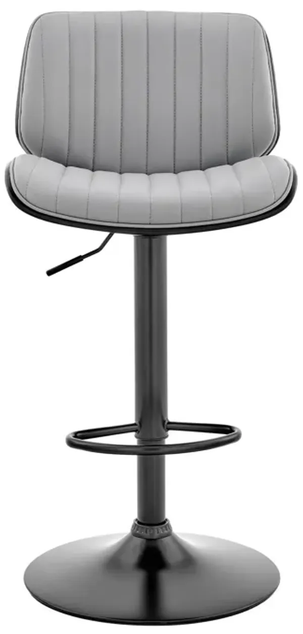 Swivel Adjustable Height Bar Chair - Gray