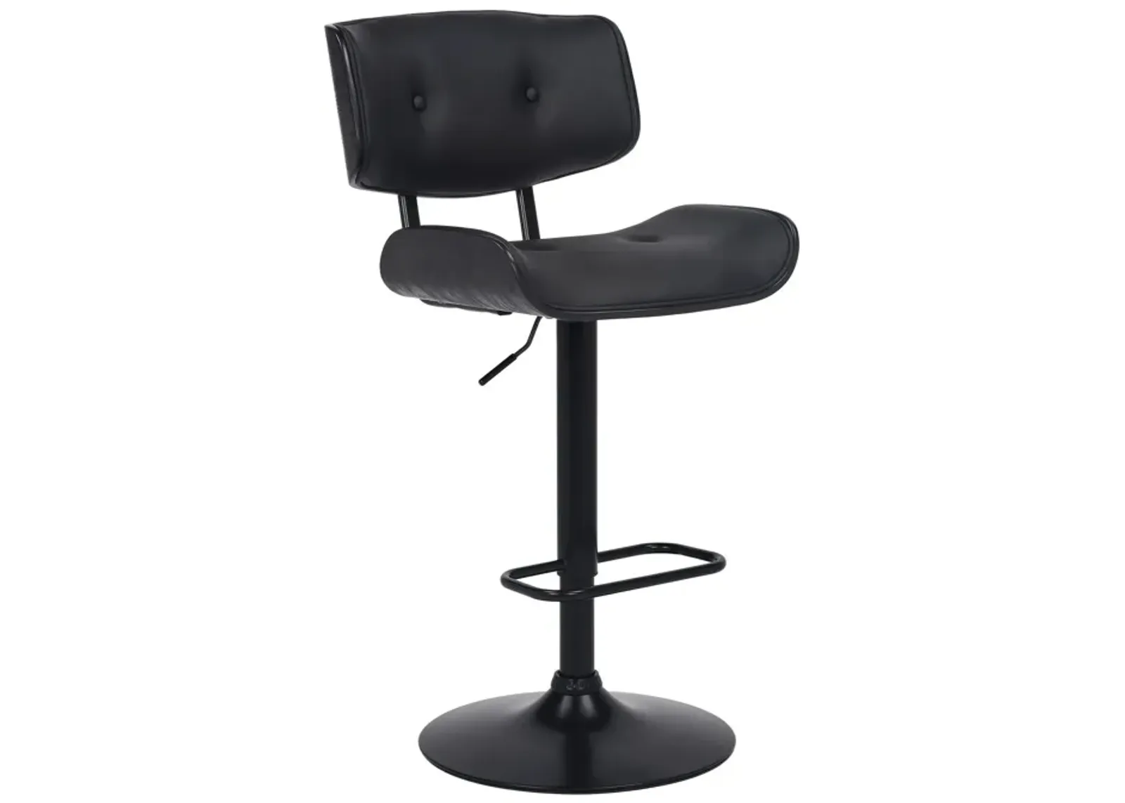 46" Swivel, Adjustable Height Bar Chair - Black