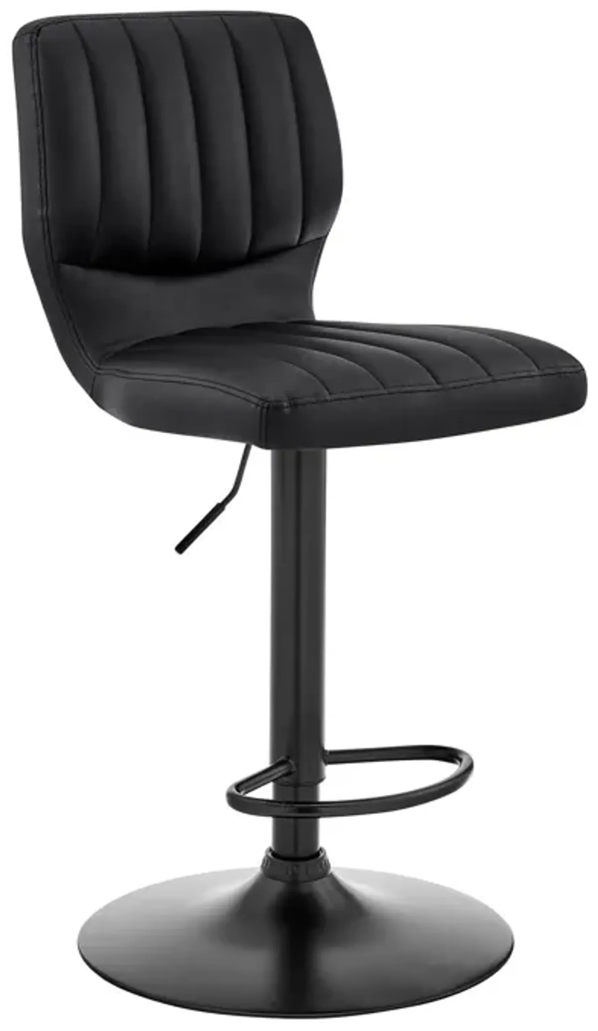 46" Swivel Adjustable Height Bar Chair - Black