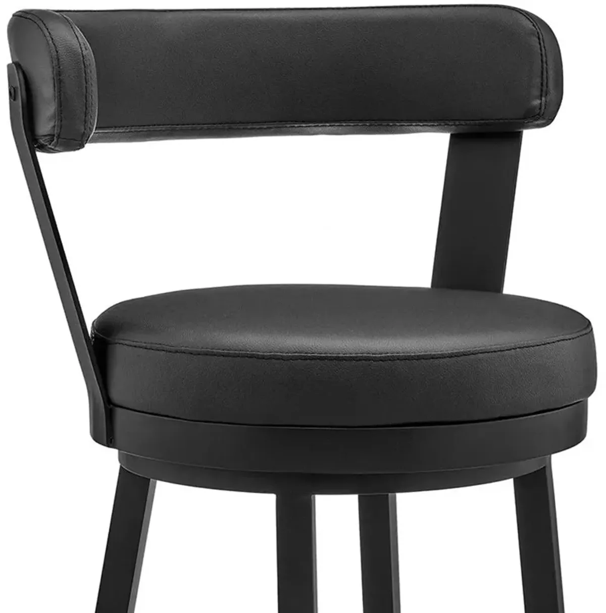 36" Swivel Counter Height Bar Chair - Black