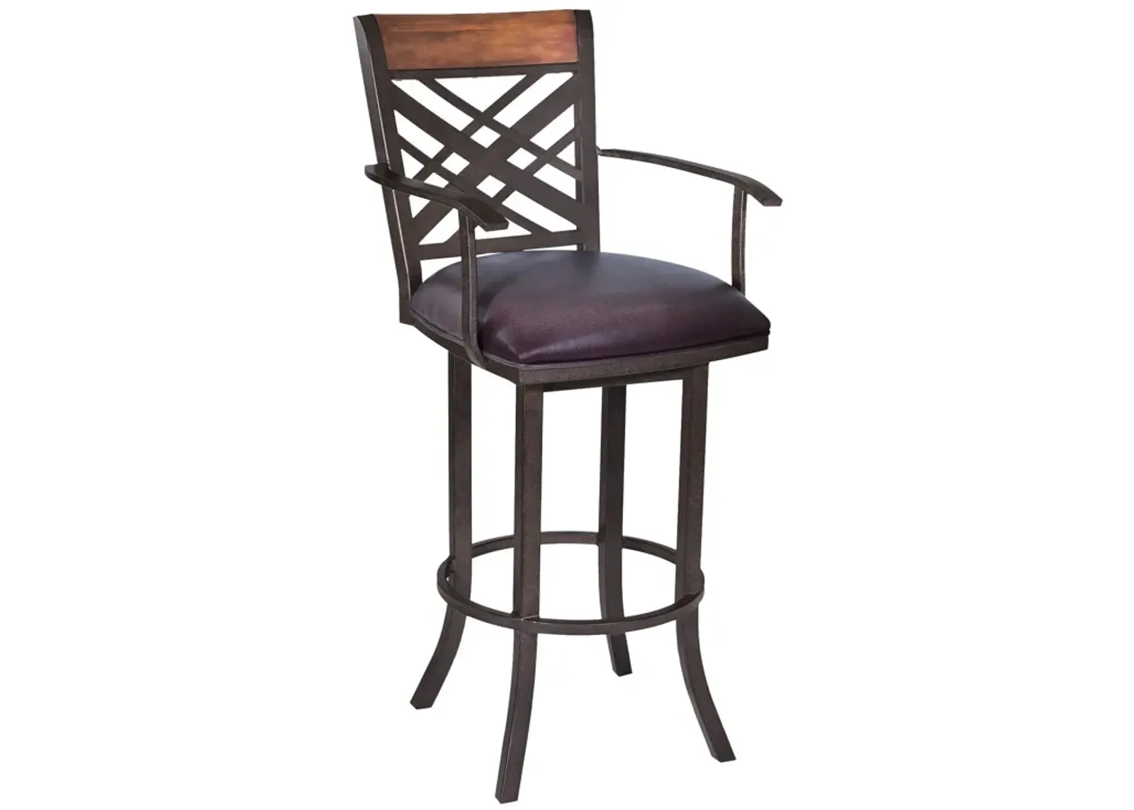 Counter Height Bar Chair - Brown