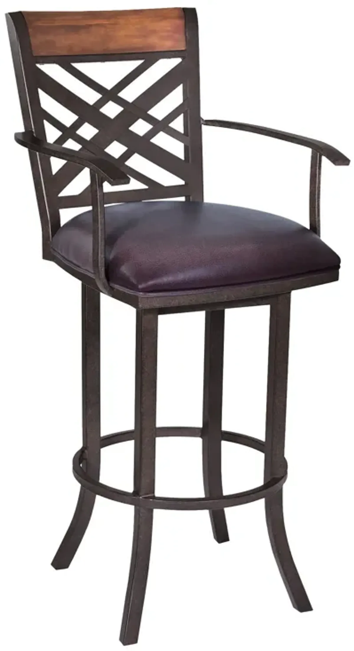 Counter Height Bar Chair - Brown