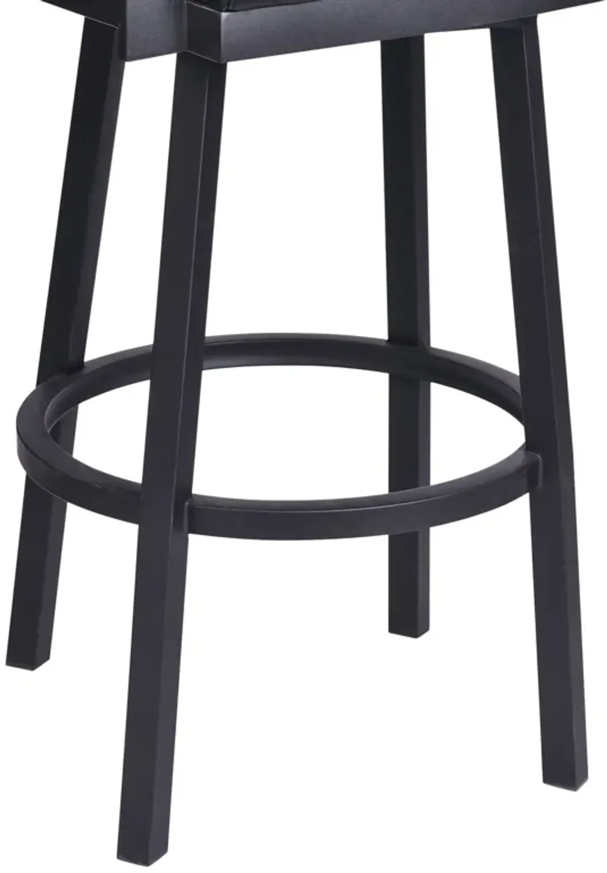 40" Swivel Counter Height Bar Chair - Black