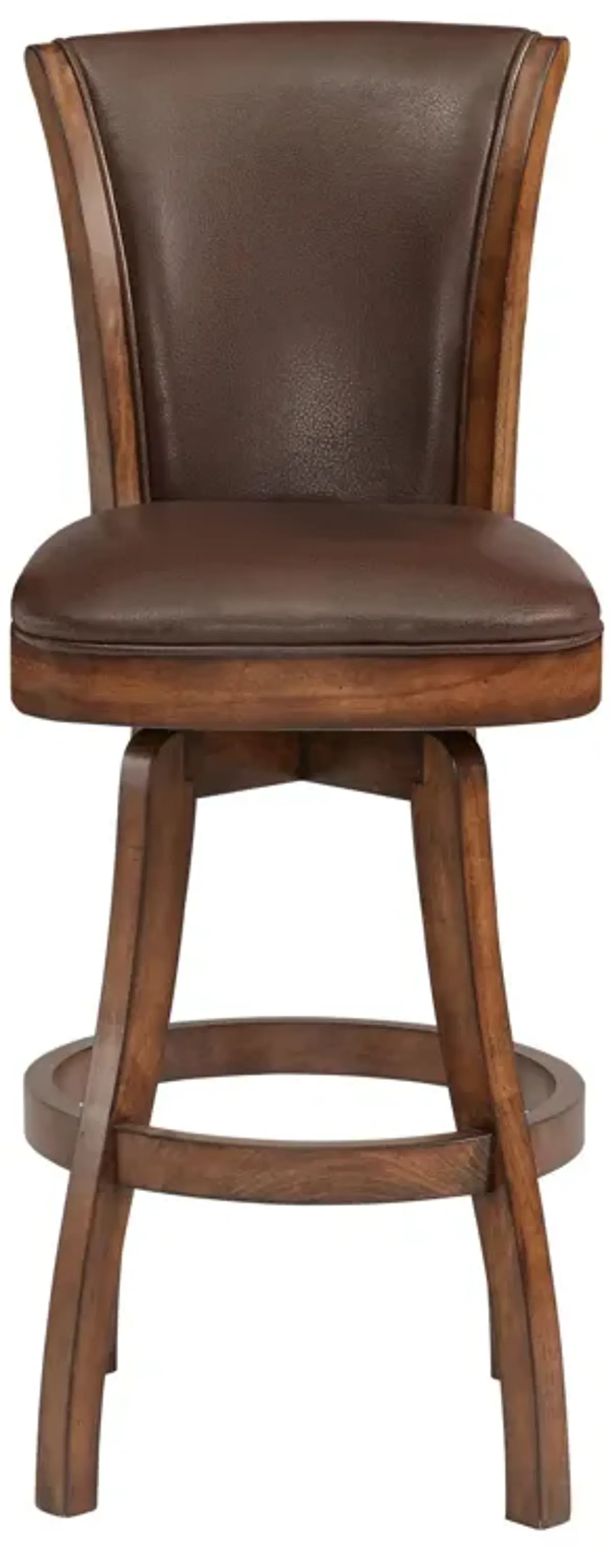 42" Swivel Counter Height Bar Chair - Brown / Chestnut