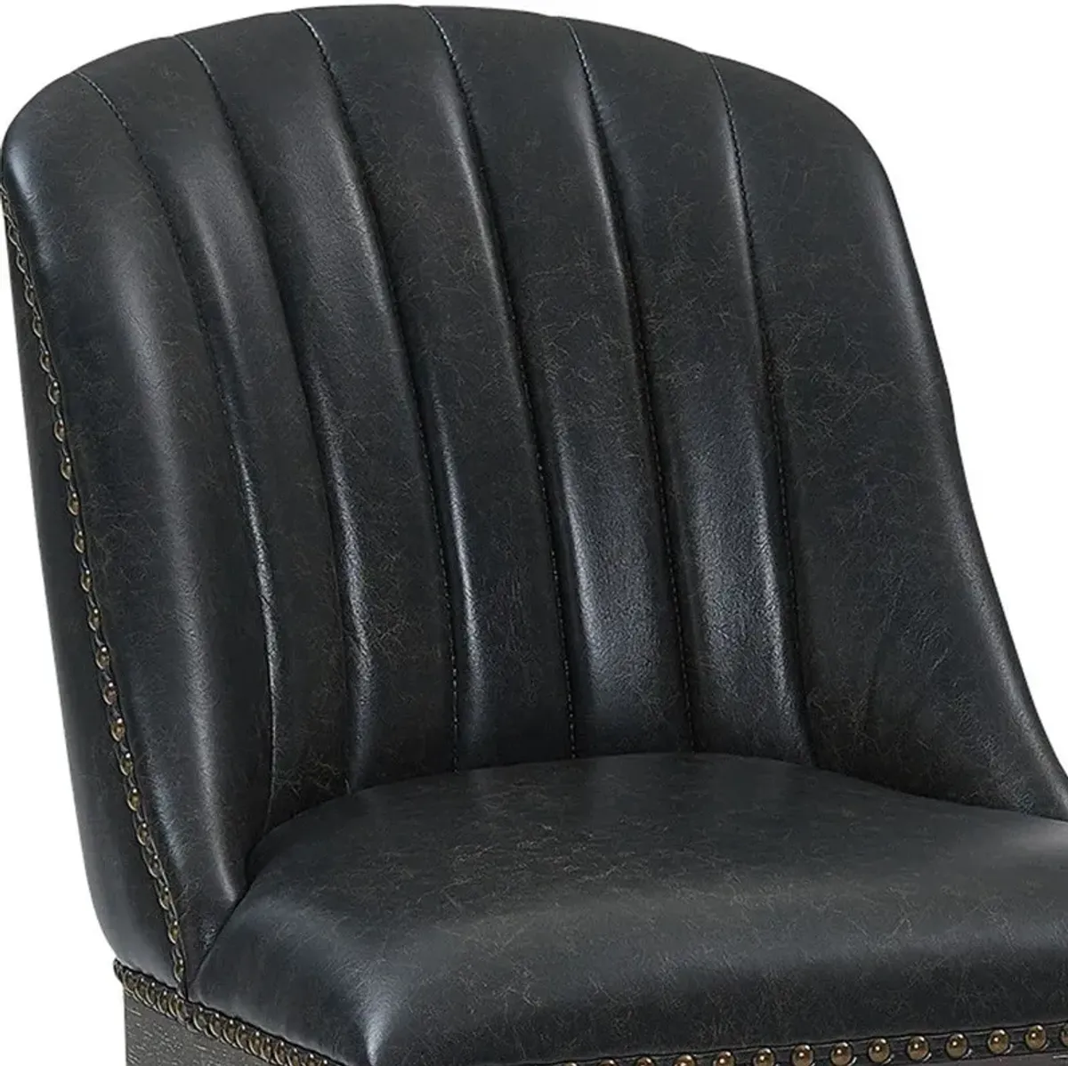 Swivel Counter Height Bar Chair - Onyx And Gray