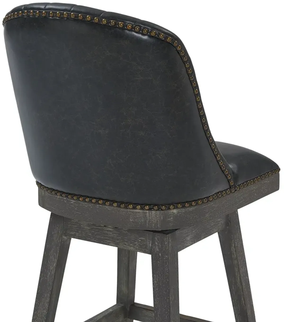 Swivel Counter Height Bar Chair - Onyx And Gray