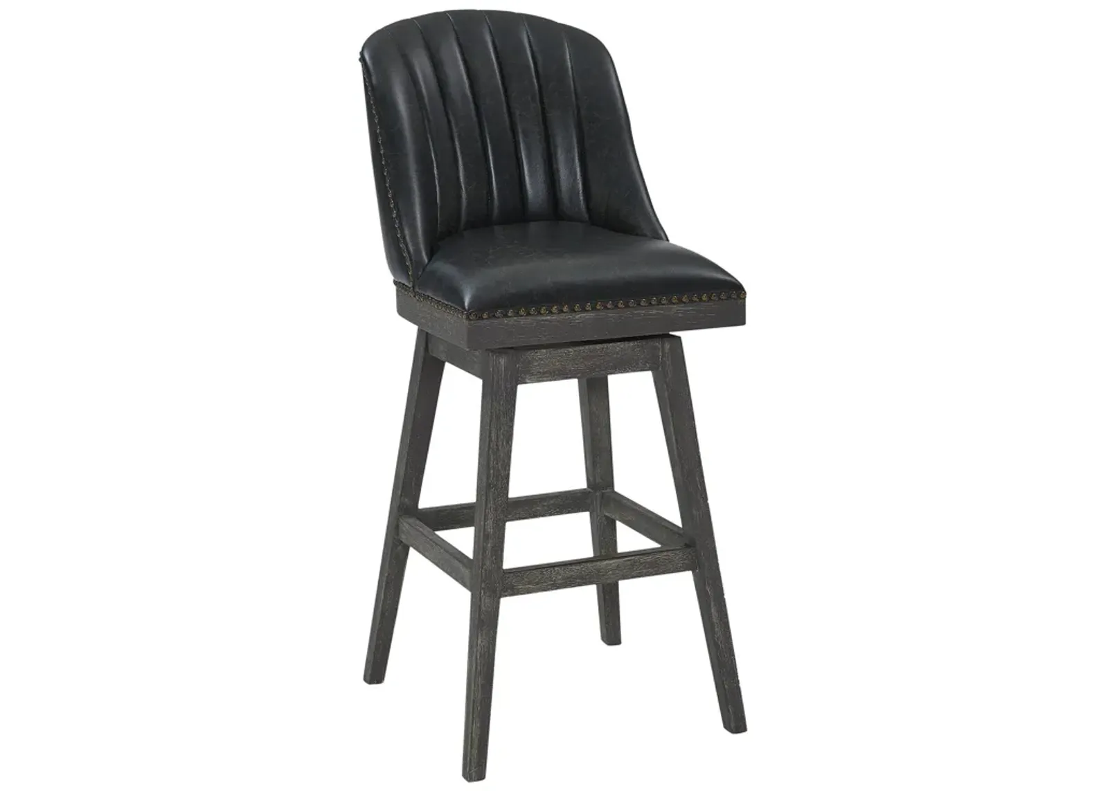 Swivel Counter Height Bar Chair - Onyx And Gray