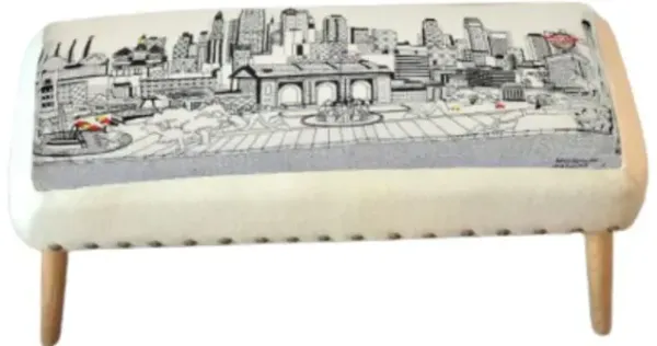 Ottoman Wool - Cream / Brown