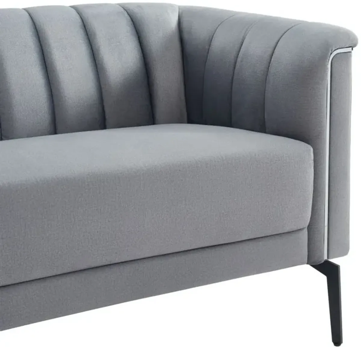 Sofa - Gray / Silver