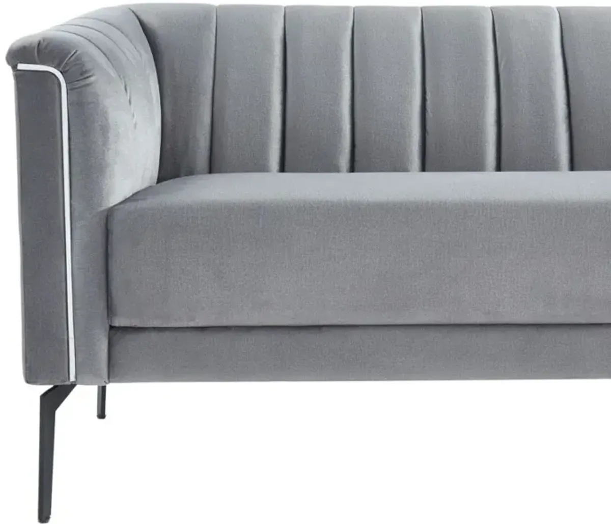 Sofa - Gray / Silver