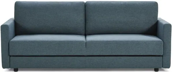 Long Arm Sofa Bed With Storage Space - Blue / Green