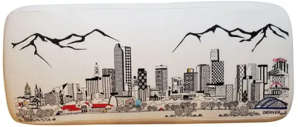 Ottoman Wool 38" - Cream / Brown