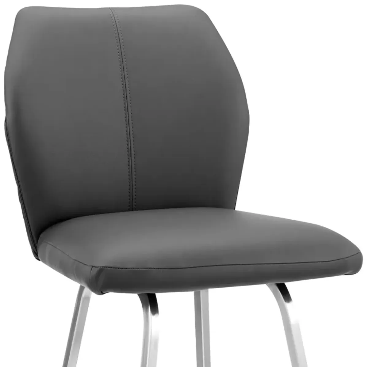 Bar Height Bar Chair - Gray / Silver