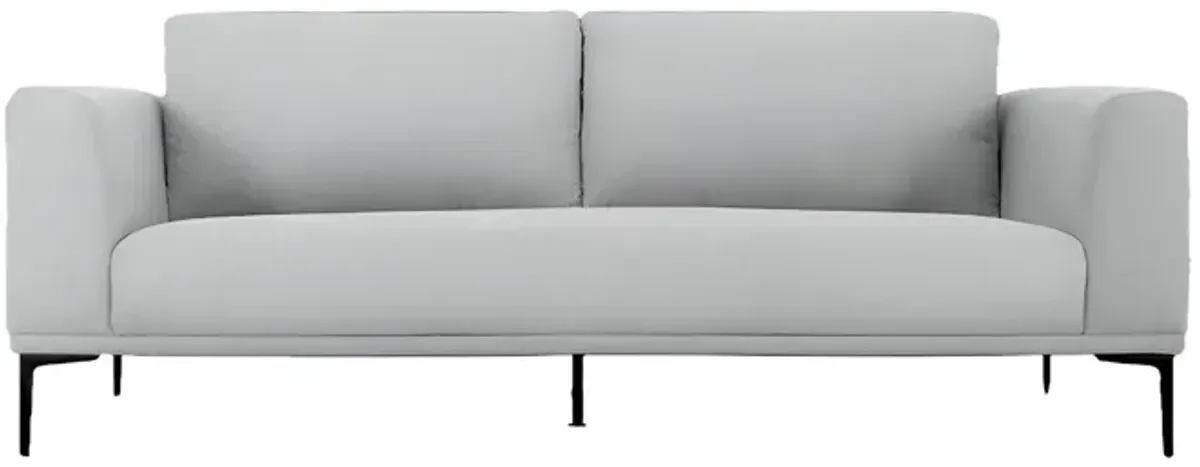 Black Legs Sofa - Light Gray