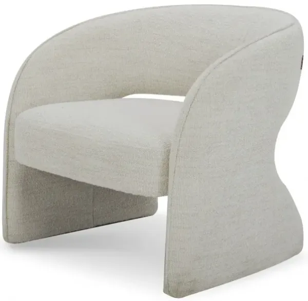 Textural Solid Color Arm Chair - Cream