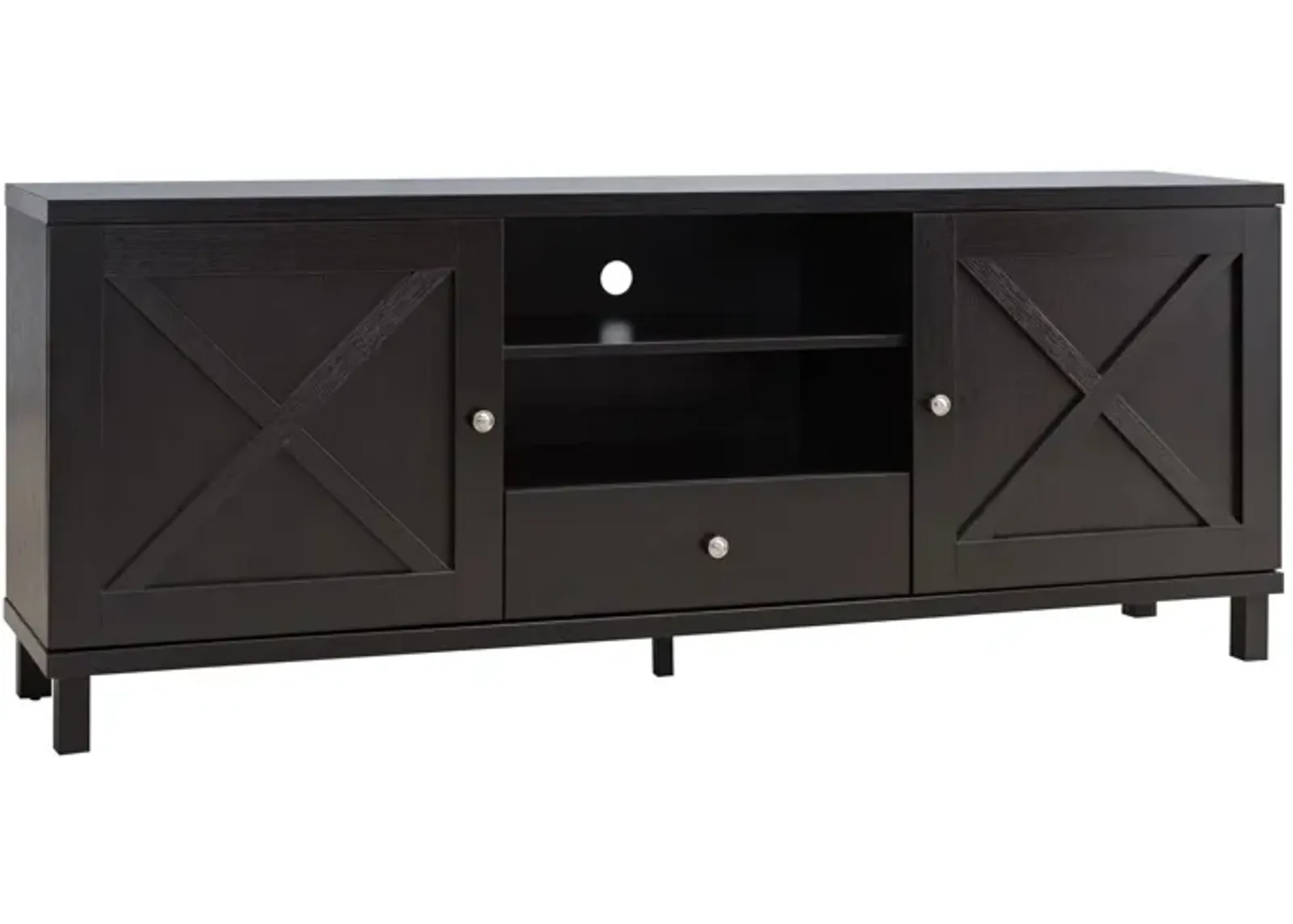 Manufactured Wood Cabinet Enclosed Storage TV Stand - Red Cocoa