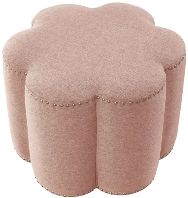 Linen Specialty Ottoman - Pink