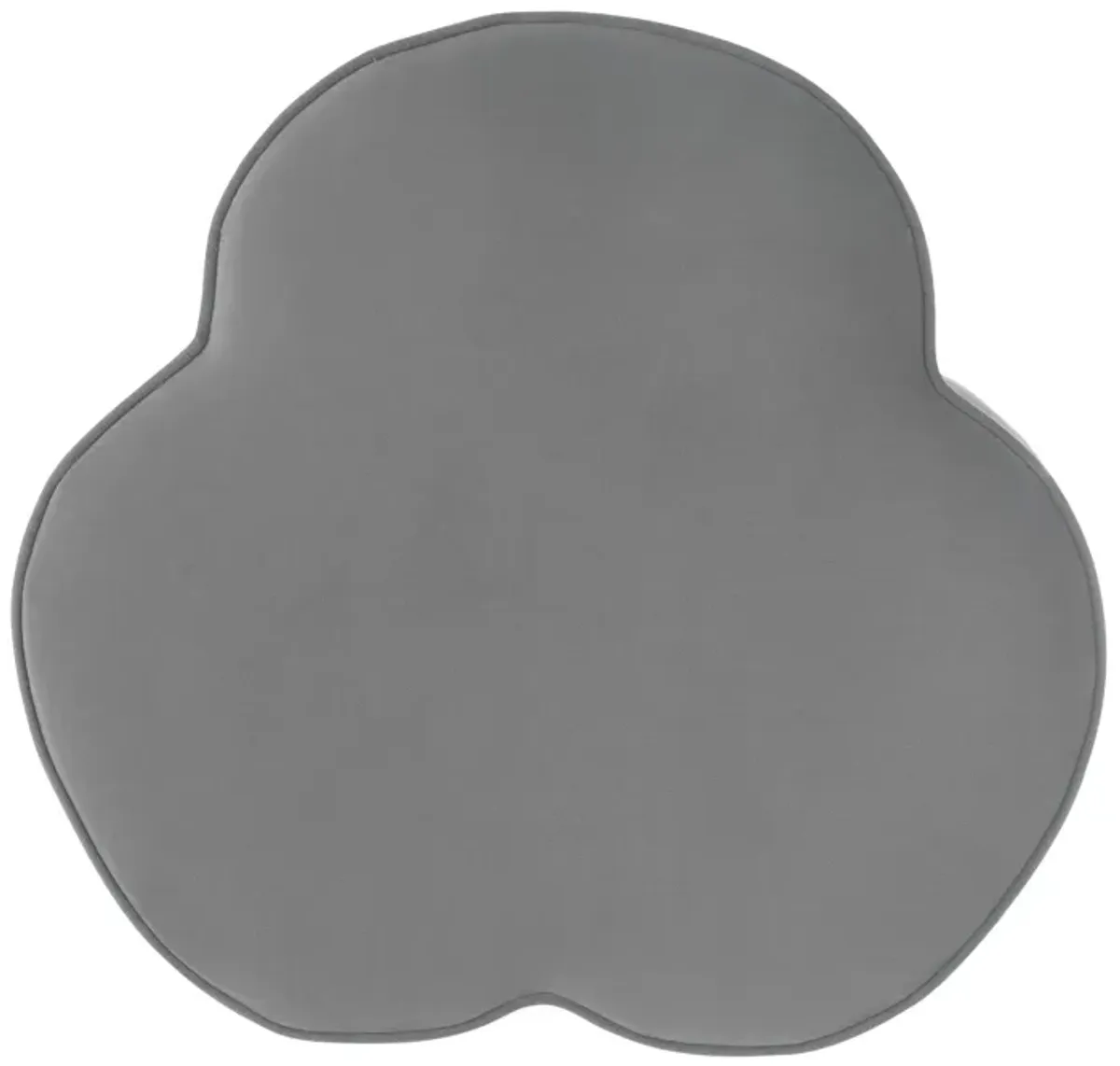 Velvet Specialty Cocktail Ottoman - Gray