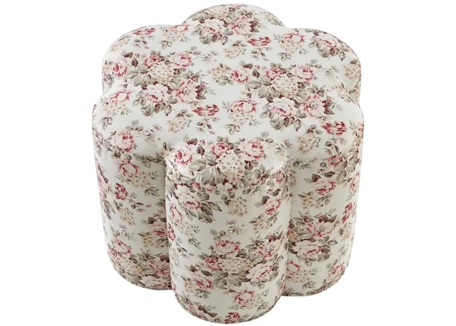 Linen Specialty Ottoman - Ivory