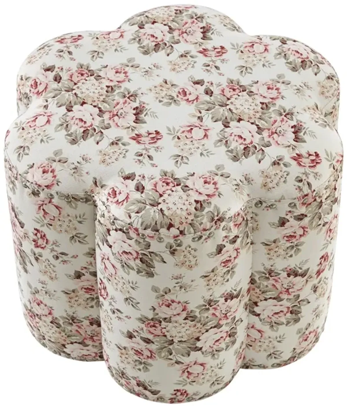 Linen Specialty Ottoman - Ivory