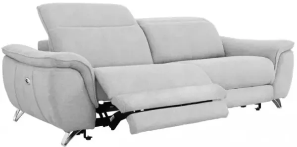 Power Reclining Loveseat - Gray / Silver