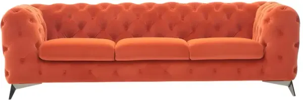 Chesterfield Sofa - Orange Silver