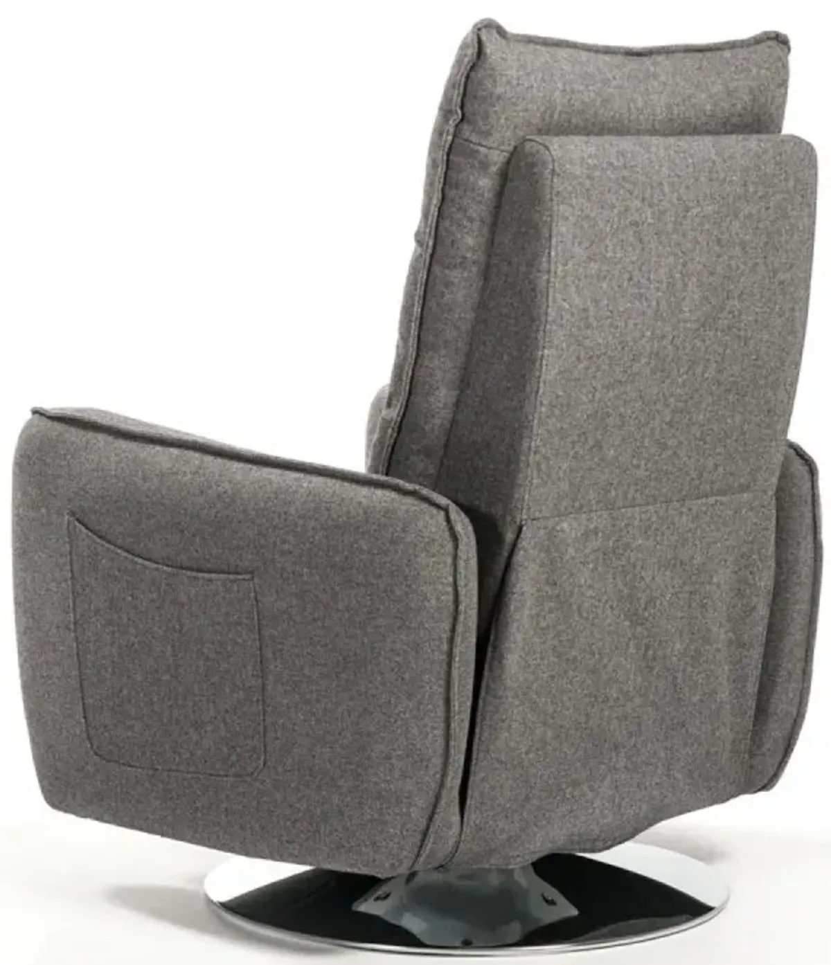 Fabric Modern Recliner Chair - Gray