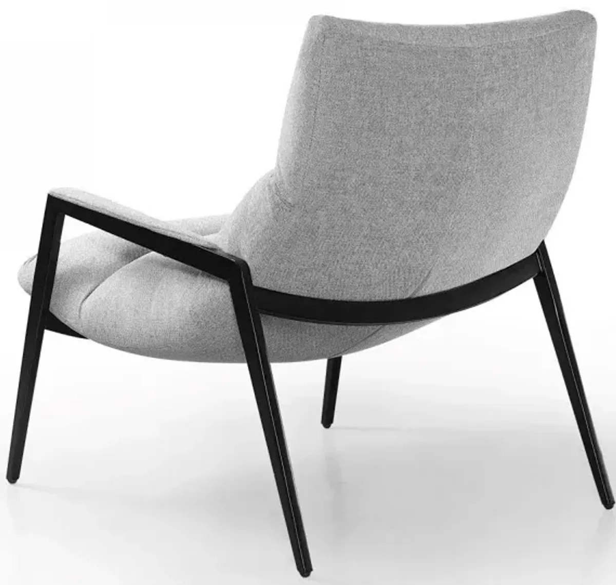 Solid Color Arm Chair - Gray / Black