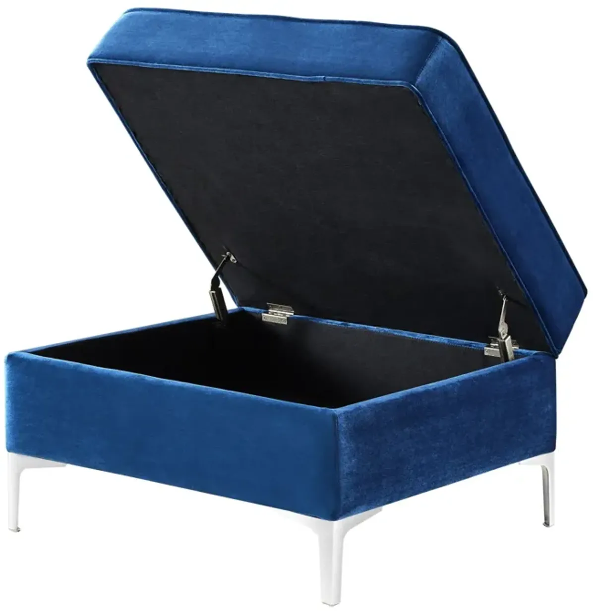 Velvet Storage - Navy Blue / Silver