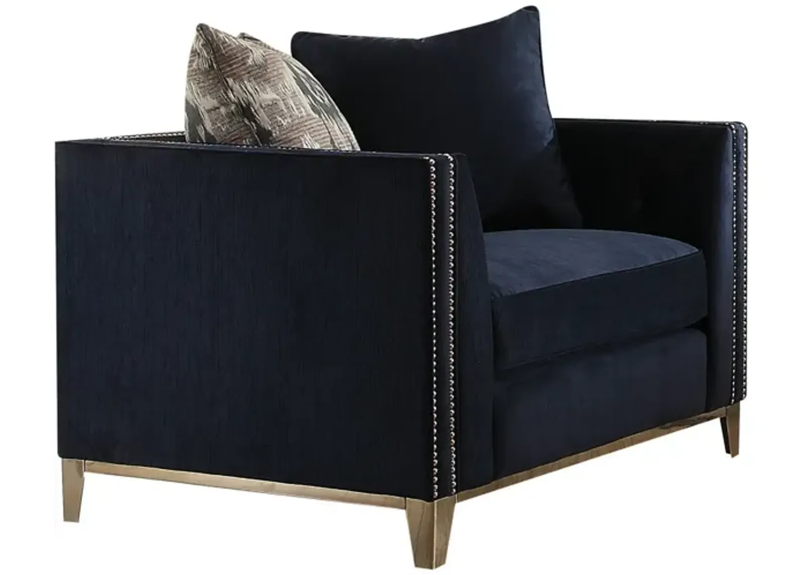 Tufted Arm Chair - Black