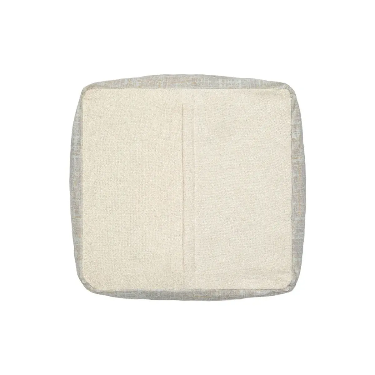 Polyester Blend Ottoman - Beige