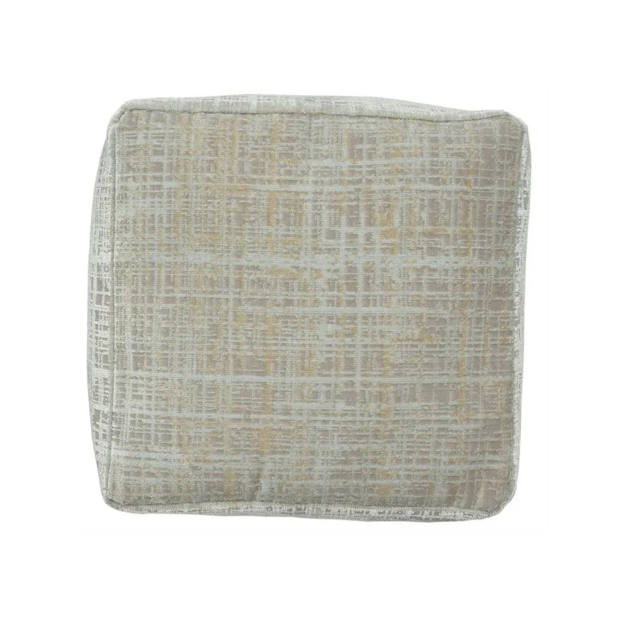 Polyester Blend Ottoman - Beige