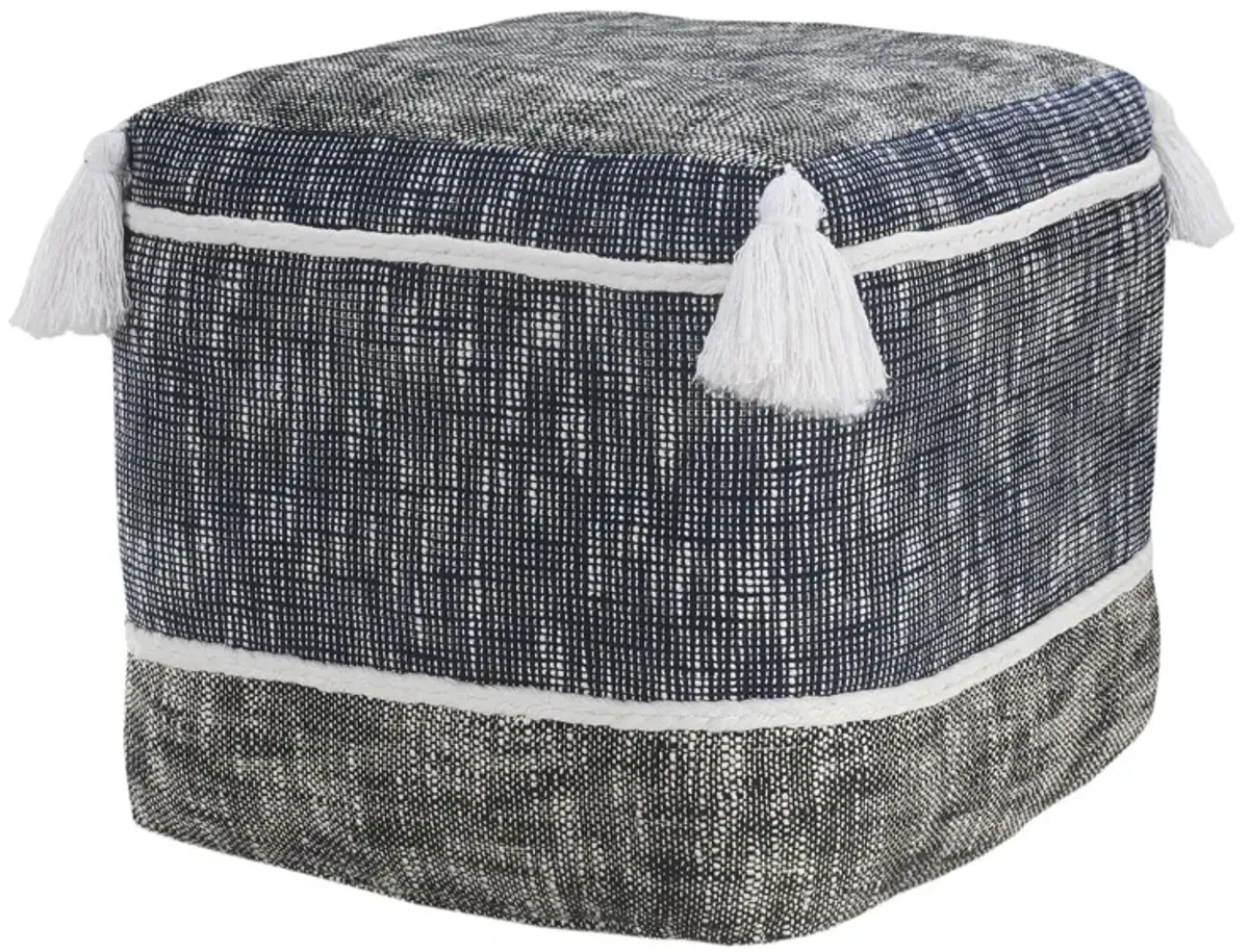 Polyester Ottoman - Blue