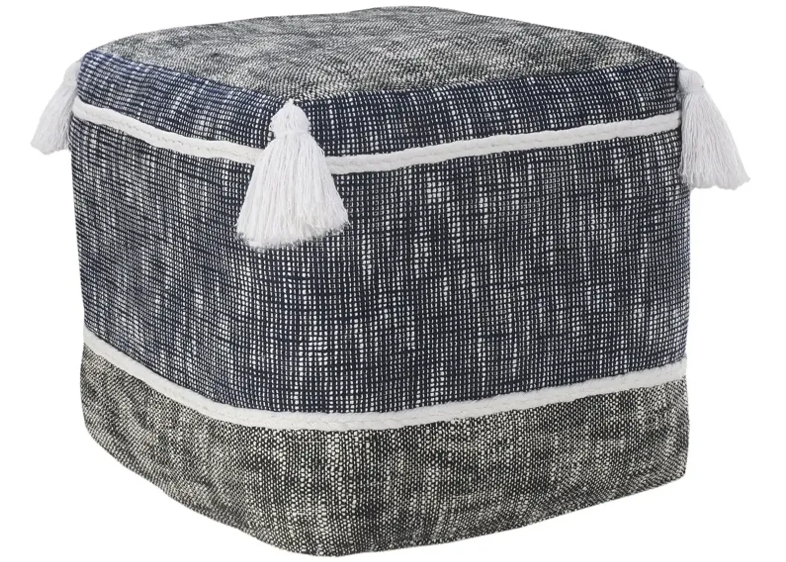 Polyester Ottoman - Blue